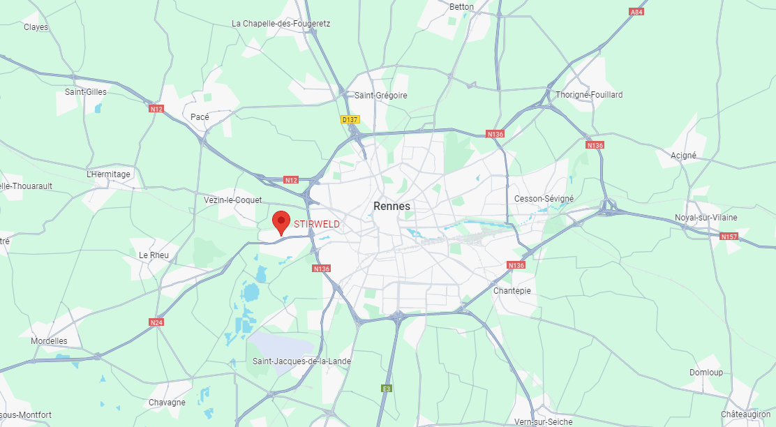 Stirweld map - Rennes France